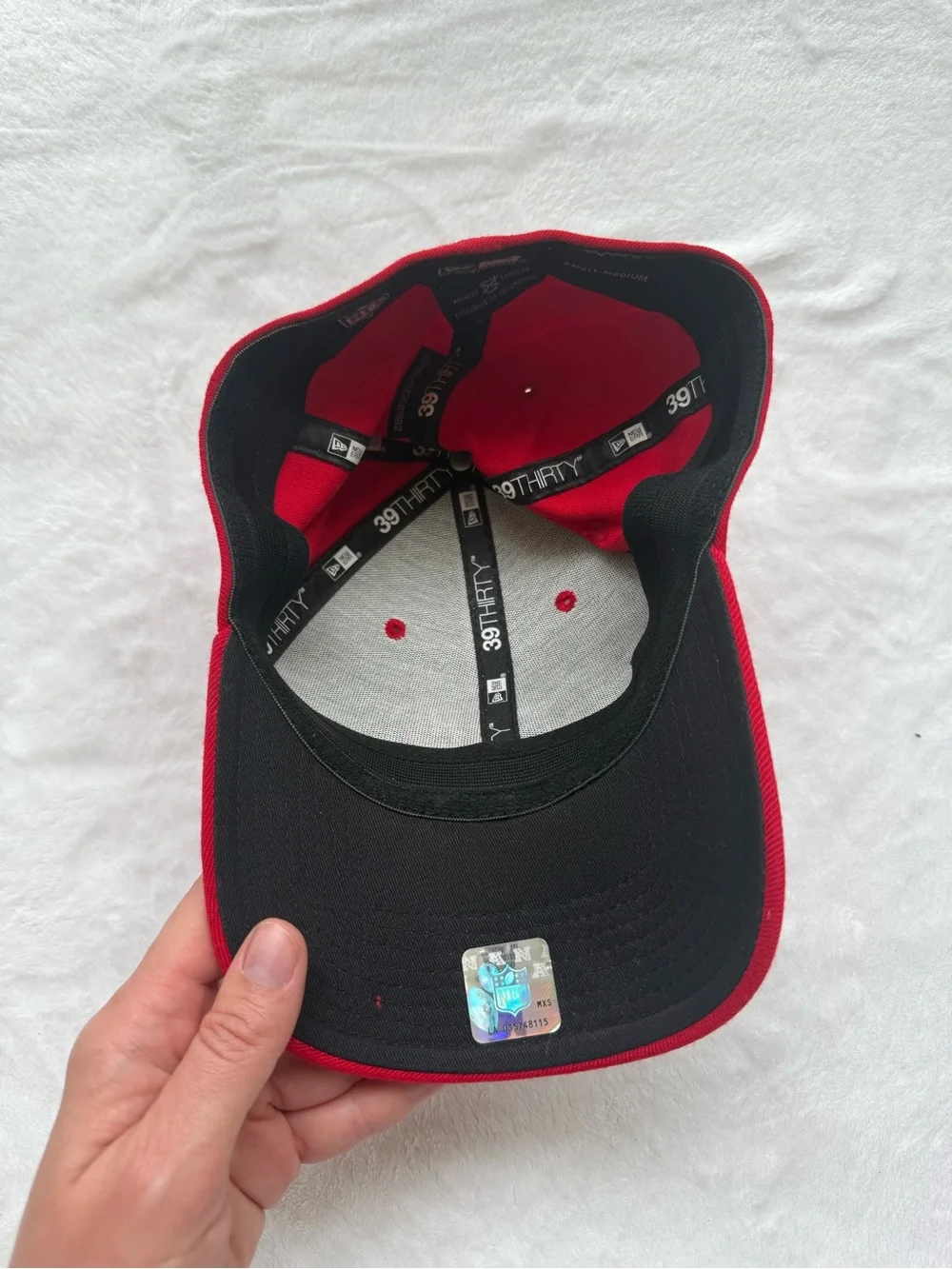 Red SF Baseball Cap and glasses